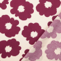 Viscose Fabric Shadow Flowers, cream