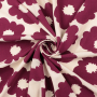 Viscose Fabric Shadow Flowers, cream