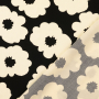 Tissu viscose Shadow Flowers, noir