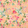 Viscose fabric Tropic Flowers, light orange