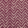 Tissu viscose Zig Zag, prune