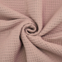 Tissu nid d’abeille gaufré Ariana, vieux rose millennial