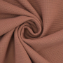 Tissu nid d’abeille gaufré mini, vieux rose