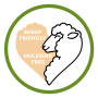 Walkloden donkerbruin