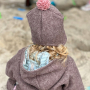 Walkloden taupe gemêleerd