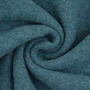 Tissu loden id. laine bouillie, bleu pétrole chiné