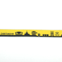 Ruban tissu tissé, 1,6cm, Skyline Dortmund, noir-jaune
