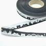 Ruban tissu tissé, 1,6cm, Skyline Cologne, noir-blanc