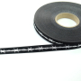 Woven ribbon Barb wire black/lurex