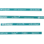 Geweven band Unikat / handgemaakt, turquoise