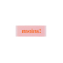 Étiquette vêtement Meins!, rose