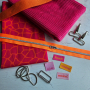 Étiquette vêtement Passt!, rose fuchsia