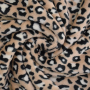 Tissu polaire doux wellness Animal Print, beige