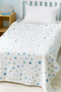 Tissu polaire doux wellness Bear and Stars, blanc cassé