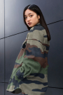 Wellnessfleece Camouflage, groen