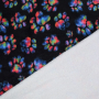 Tissu polaire doux wellness Color Paws, noir