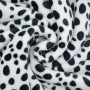 Wellnessfleece Dalmatiër, wit
