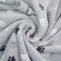 Tissu polaire doux wellness Chiens Dogs, gris clair