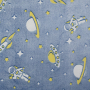 Wellnessfleece Glow in the Dark Astronaut, blau