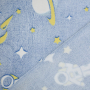 Wellnessfleece Glow in the Dark Astronaut, blau
