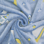 Wellnessfleece Glow in the Dark Astronaut, blau
