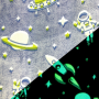 Wellnessfleece Glow in the Dark Astronaut, blau