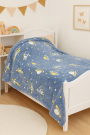 Wellnessfleece Glow in the Dark Astronaut, blau