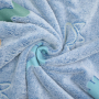 Wellnessfleece Glow in the Dark Dino Walk, blau