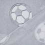Wellnessfleece Glow in the Dark Fußball, hellgrau