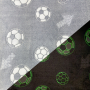 Wellnessfleece Glow in the Dark Fußball, hellgrau