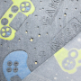 Wellness fleece Glow in the Dark Gaming, grijs