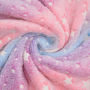 Wellnessfleece Glow in the Dark Pastel Stripes, rosa