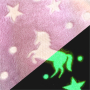 Wellnessfleece Glow in the Dark Rainbow Unicorn
