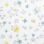 Wellnessfleece stars, wit