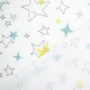 Wellnessfleece stars, wit