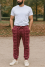 Wintersweat Denim Style, dunkelrot