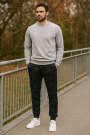 Wintersweat Denim Style, schwarz