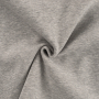 Tissu sweat molleton, gris clair chiné