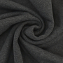 Tissu sweat molleton uni, anthracite chiné