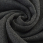 Tissu sweat molleton uni, anthracite chiné