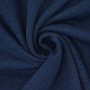 Tissu sweat molleton chaud recyclé, bleu denim chiné
