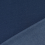 Tissu sweat molleton chaud recyclé, bleu denim chiné