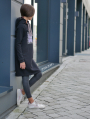 Wintersweat uni, zwart