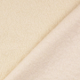 Tissu lainage bouclette, blanc cassé