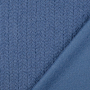 Tissu lainage zigzag aspect bouclé, denim bleu