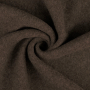 Wollen fleece uni, donkerbruin