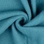 Tissu laine vierge uni, bleu pétrole clair