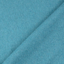 Tissu laine vierge uni, bleu pétrole clair