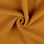 Wollen fleece uni, okergeel
