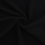 Tissu laine vierge uni, noir